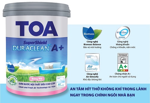 LÀM SẠCH KHÔNG KHÍ TRONG NHÀ VỚI SƠN SUPERSHIELD DURACLEAN A+