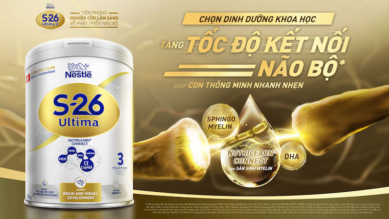 Nestlé S-26 Ultima 3 với hợp chất độc quyền NUTRILEARN® Connect