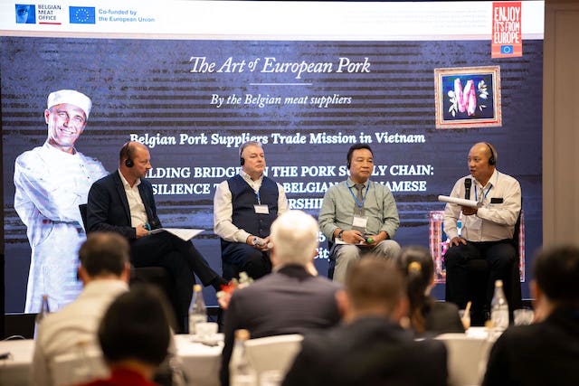 Các nhà cung cấp thịt heo Bỉ tăng cường quan hệ hợp tác tại Việt Nam thông qua chuyến công tác thương mại “The Art of European Pork”