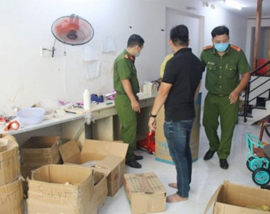 Bắt cơ sở kinh doanh, sản xuất mỹ phẩm giả quy mô lớn ở Đồng Nai