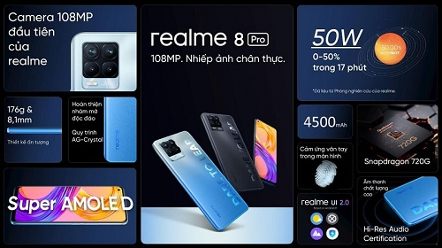 REALME 8 SERIES RA MẮT VỚI CAMERA 108MP CÙNG THIẾT KẾ THỜI THƯỢNG CHO NGƯỜI DÙNG TRẺ