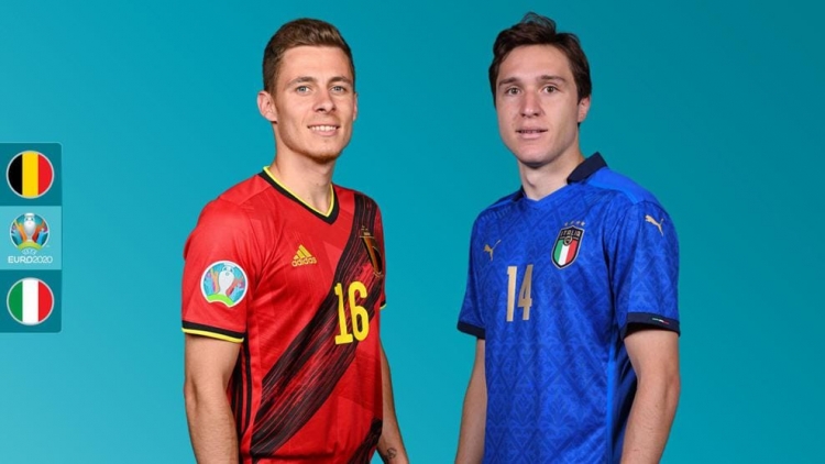 Lịch thi đấu EURO 2021 hôm nay 2/7: Chung kết sớm giữa Bỉ và Italia