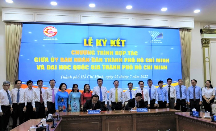 UBND TPHCM và Đại học Quốc gia TPHCM ký kết Chương trình hợp tác giai đoạn 2022-2025