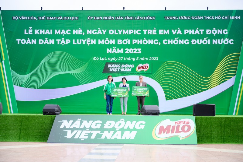 Nestlé MILO đồng hành cùng Lễ Khai mạc hè, Ngày Olympic trẻ em và Chương trình bơi an toàn, phòng, chống đuối nước năm 2023