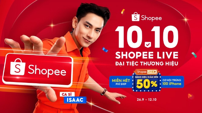 Khám phá hàng loạt ưu đãi hấp dẫn cùng không gian giải trí độc đáo tại 10.10 Shopee Live Đại Tiệc Thương Hiệu