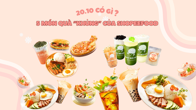 ShopeeFood triển khai hàng loạt ưu đãi hấp dẫn chào mừng 20.10