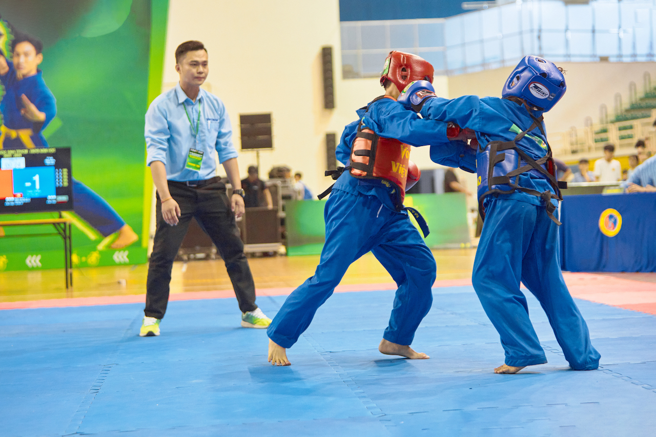 Gần 1.500 VĐV môn Vovinam Việt Võ Đạo tranh tài tại Hội khỏe Phù Đổng năm học 2023 - 2024