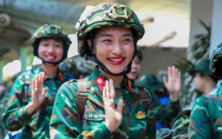 Lực lượng diễu binh, diễu hành của Bộ Quốc phòng đến miền Nam